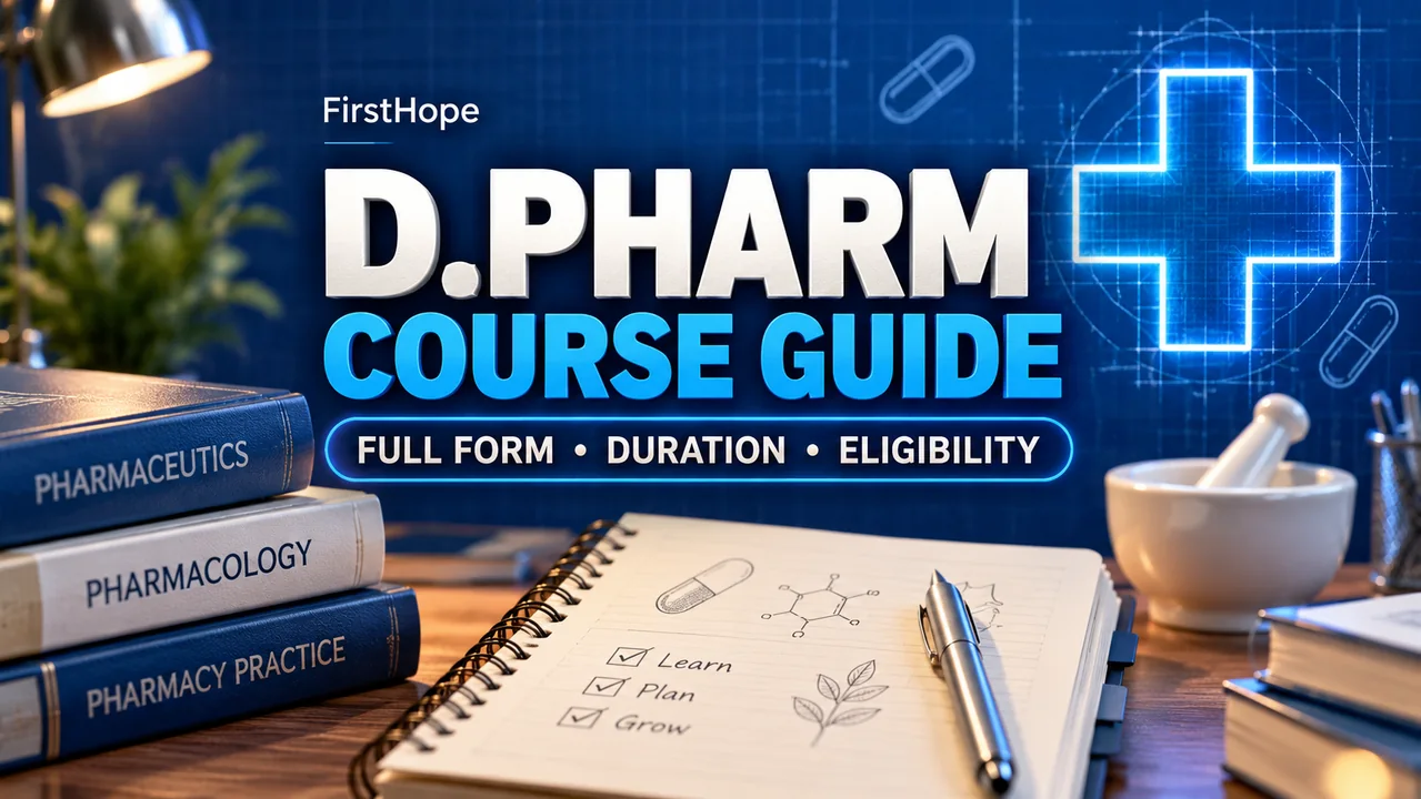 D.Pharm Course Details: Full Form, Duration and Eligibility — FirstHope study and career guide.