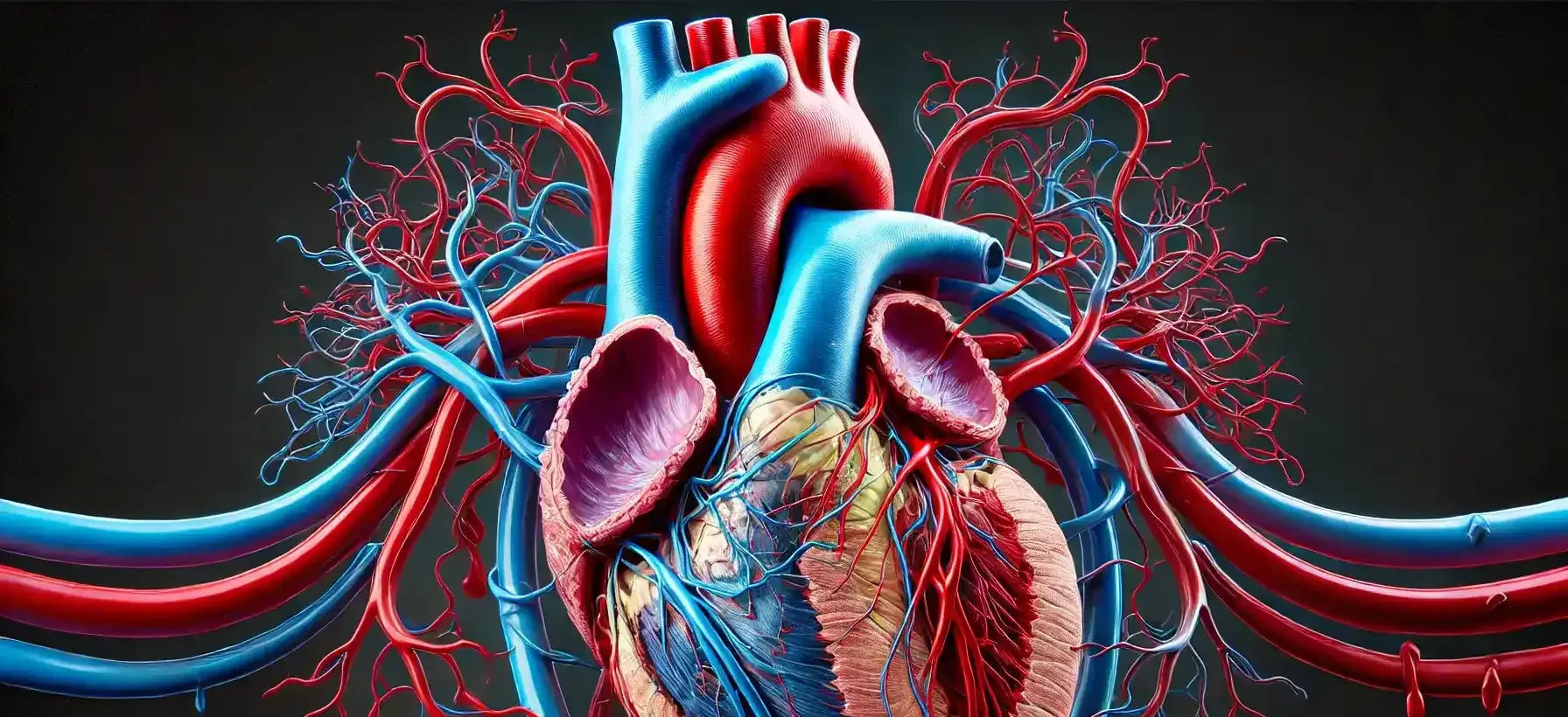 Blood circulation through heart