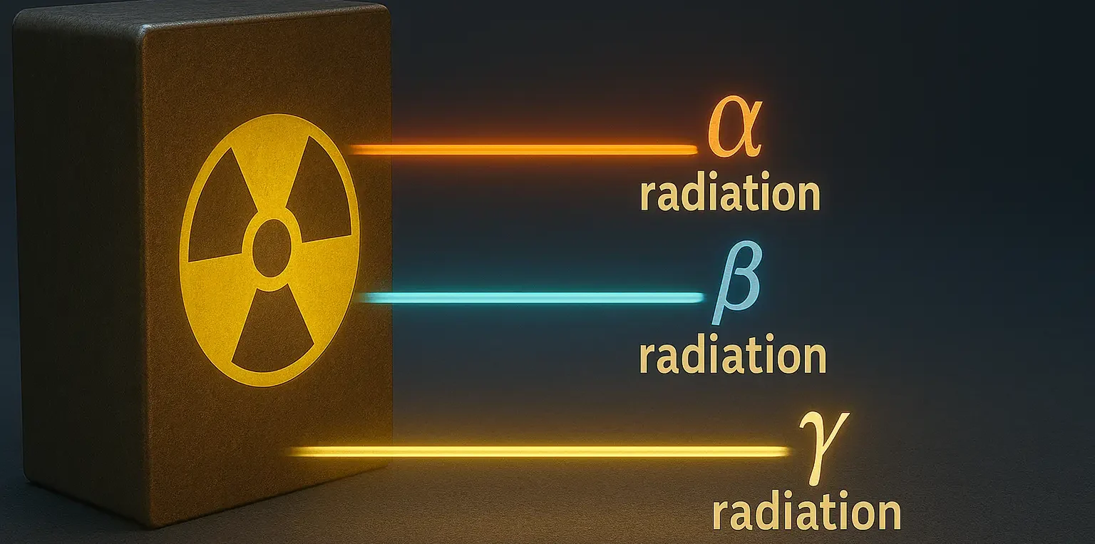 alpha beta gamma radiations