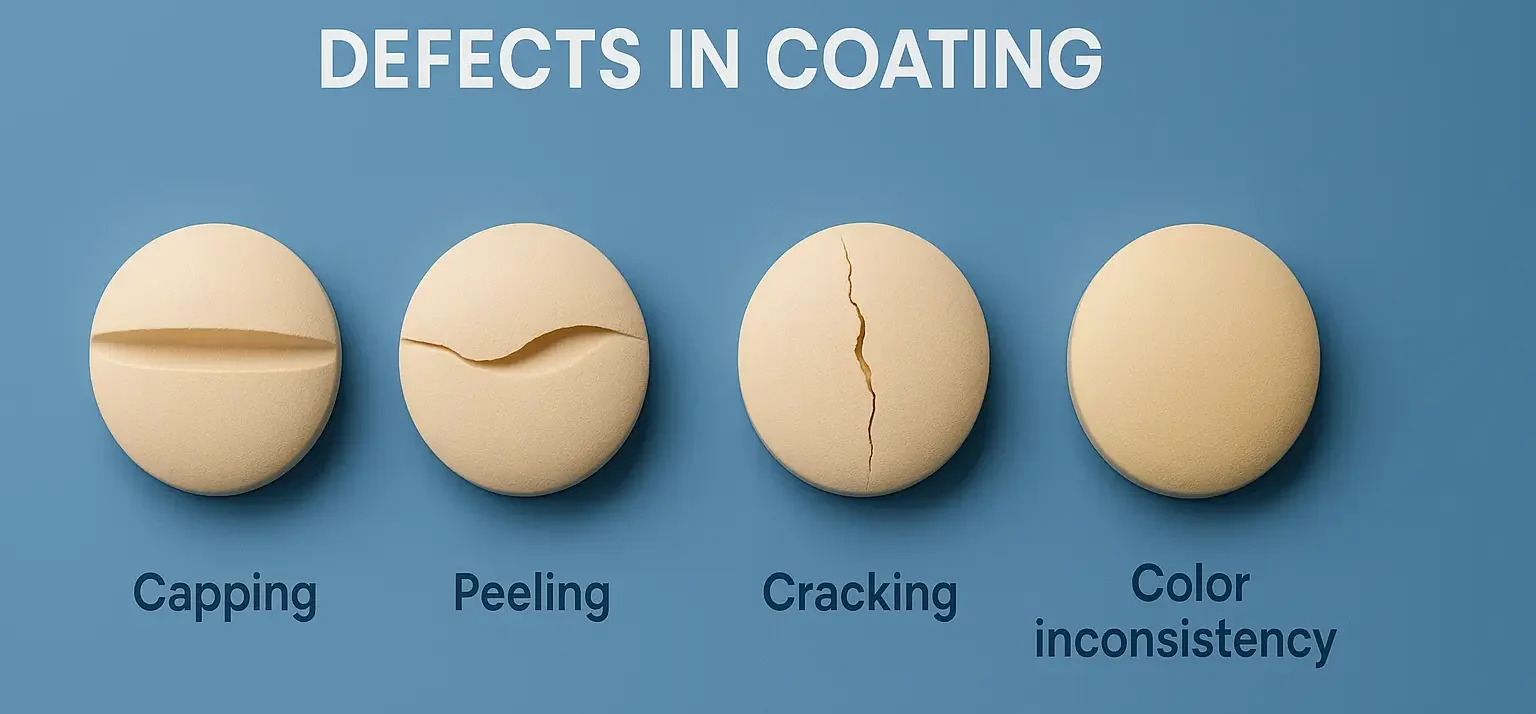 Defects in coating