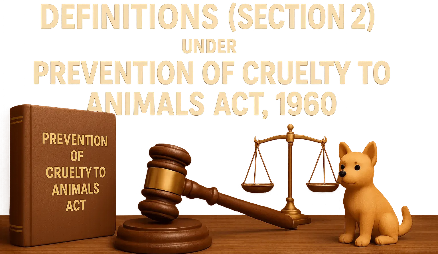 Definitions (Section 2) Under Prevention of Cruelty to Animals Act, 1960
