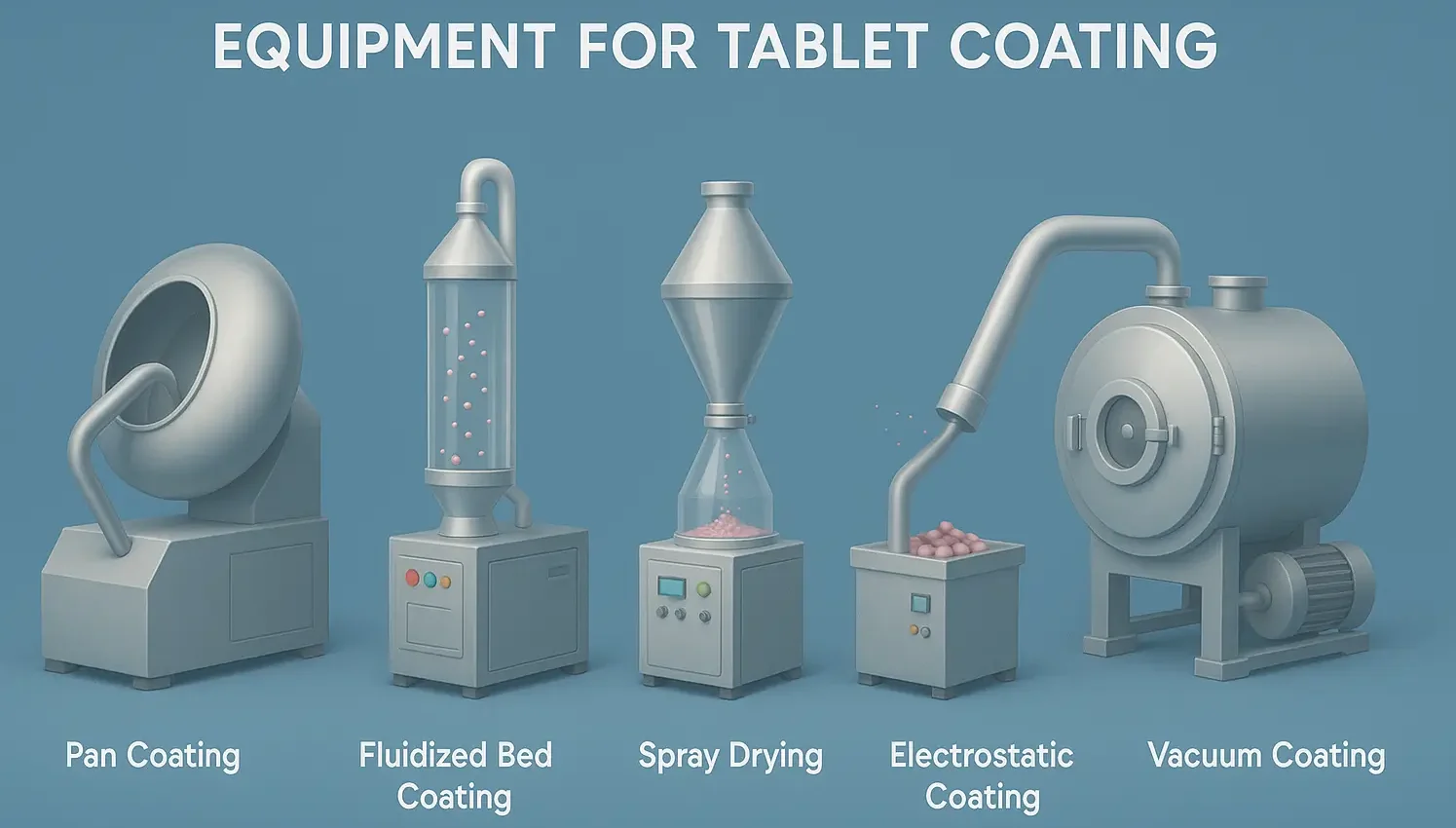 Equipment for tablet coating