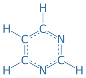 Full structural formula of Pyrimidine Full structural formula of Pyrimidine