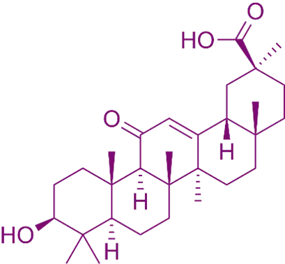 Structure of Glycyrrhetinic acid