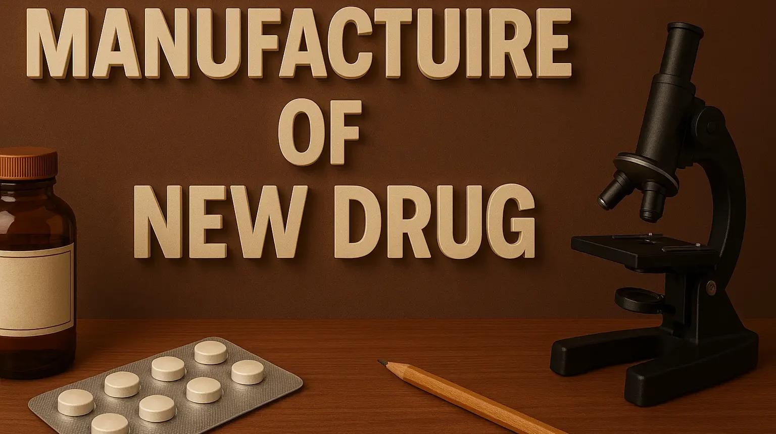 Manufacture of New Drug