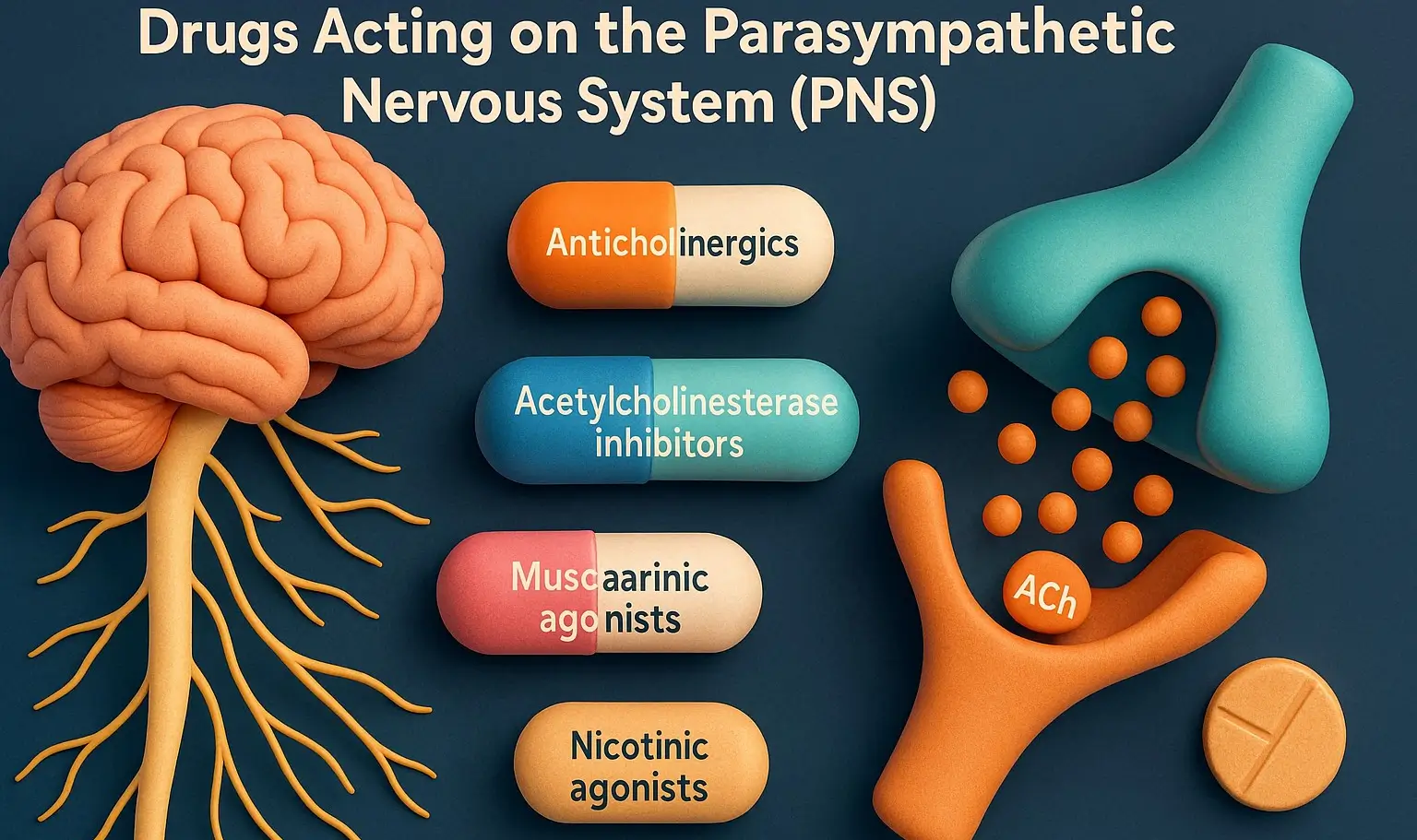 Parasympathetic Nervous System (PNS) on Drugs Acting
