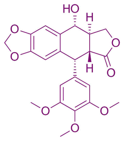 Chemical Structure of Podophyllotoxin