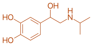 Isoproterenol Structure 
