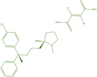Structure of Clemastine Fumarate Structure of Clemastine Fumarate