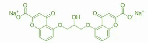 Structure of Cromolyn Sodium Structure of Cromolyn Sodium