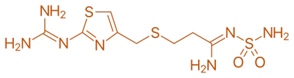 Structure of Famotidine Structure of Famotidine