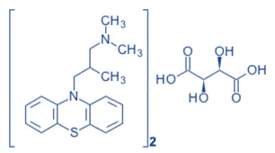 Structure of Trimeprazine Tartrate Structure of Trimeprazine Tartrate