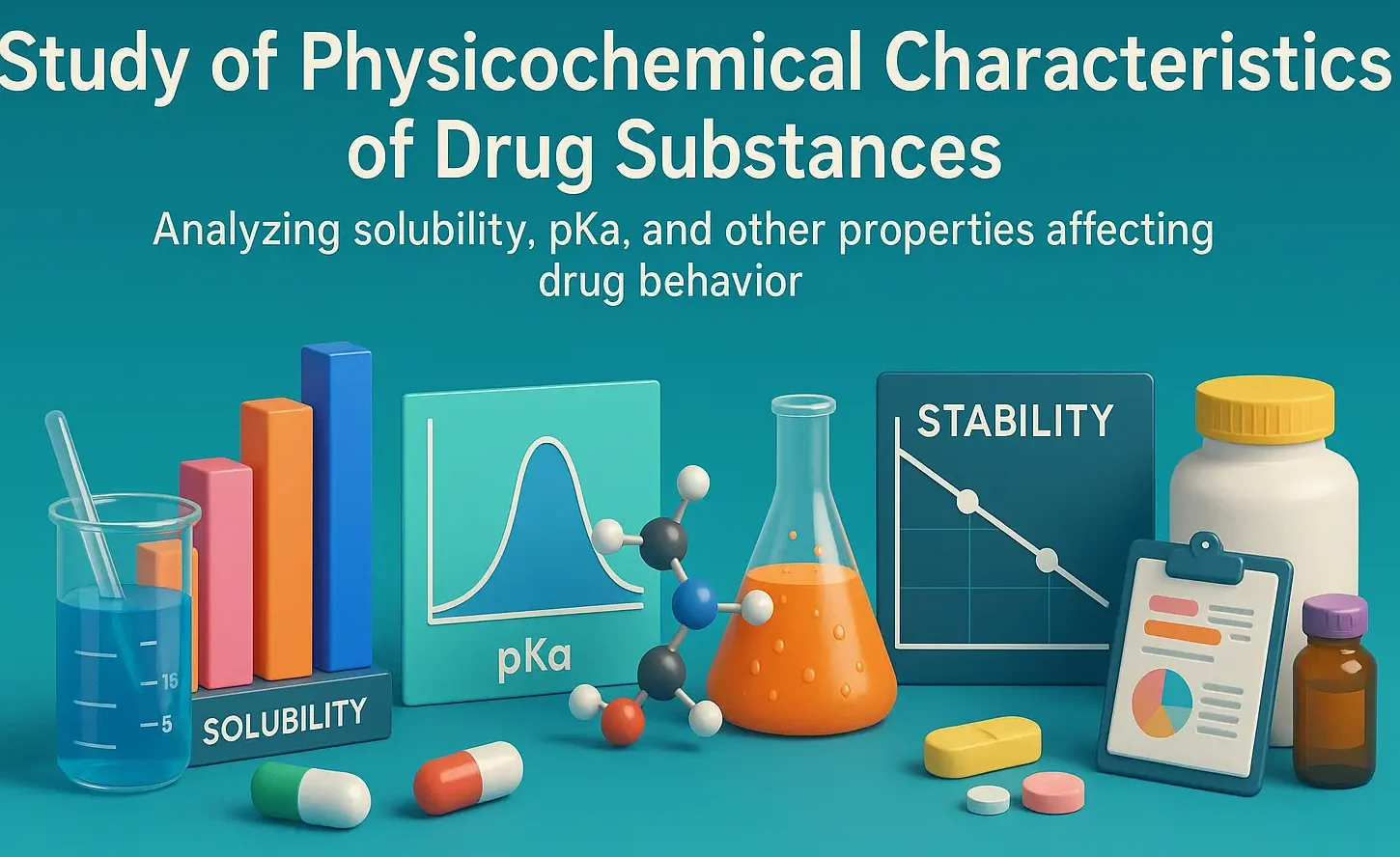 Study of physicochemical characteristics of drug substances