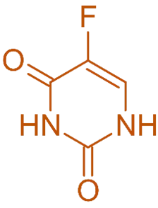structure of Fluorouracil structure of Fluorouracil