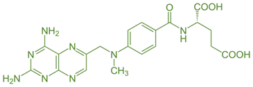 structure of Methotrexate structure of Methotrexate