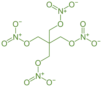 structure of Pentaerythritol Tetranitrate