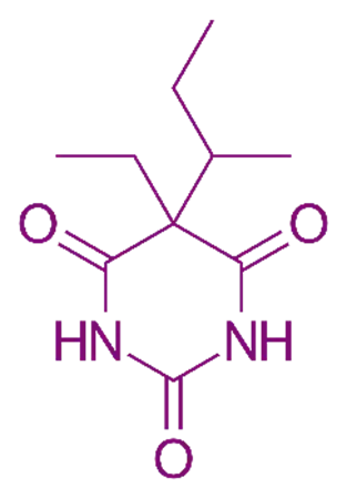  Chemical Structure of Butabarbital