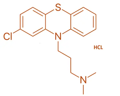  Chemical Formula of Chlorpromazine Hydrochloride