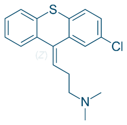  Chemical Structure of Chlorprothixene