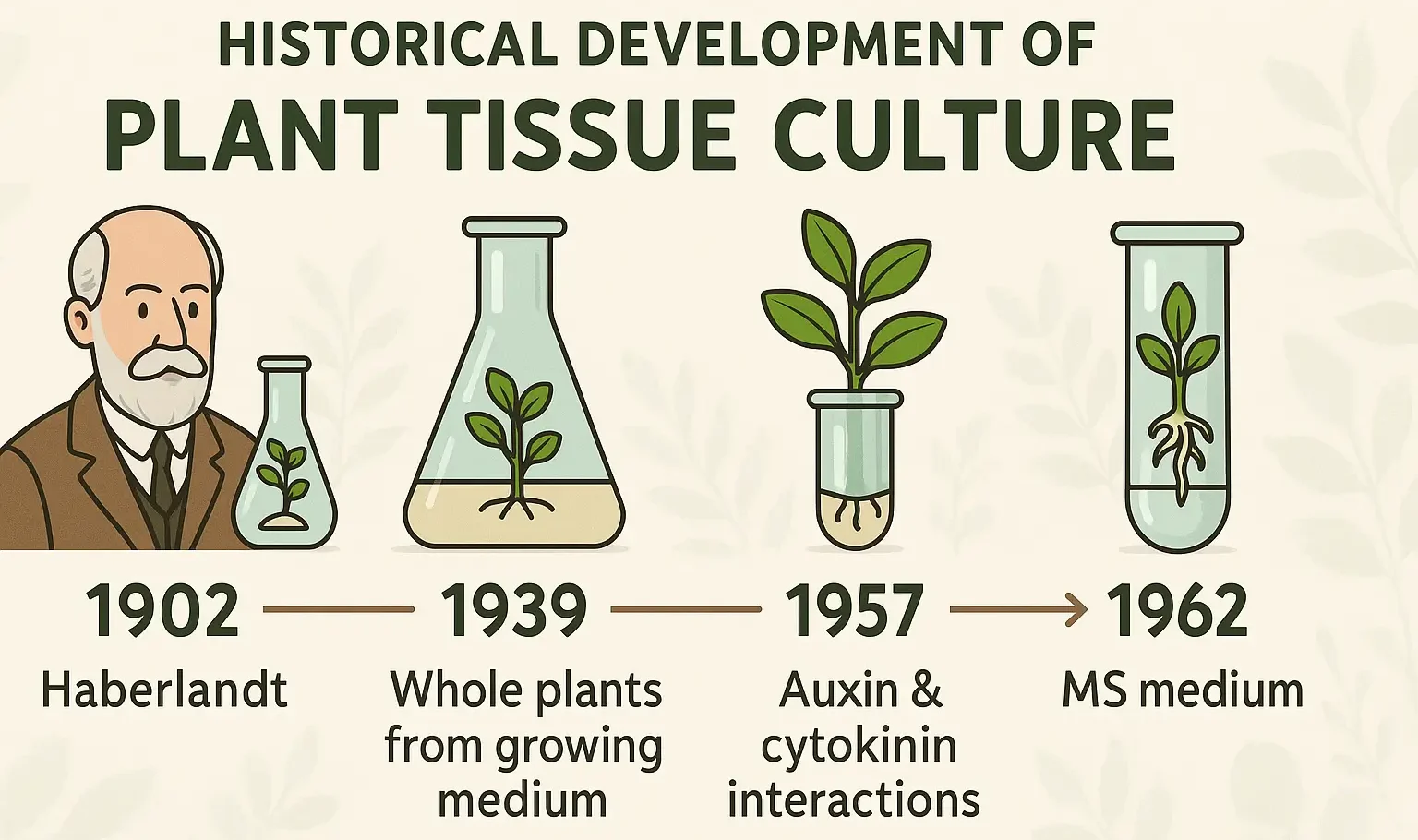 Historical Development of Plant Tissue Culture