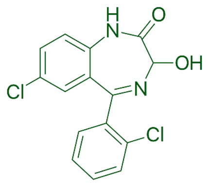  Chemical Structure of Lorazepam