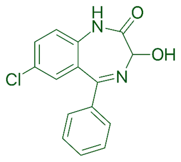 Chemical Structure of Oxazepam