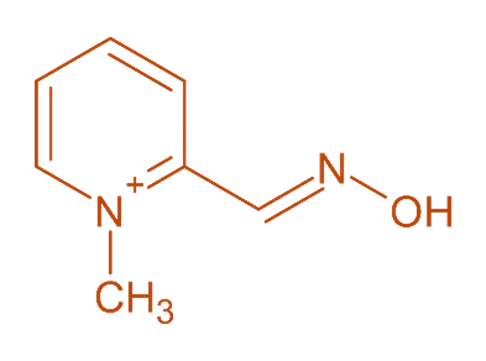 Chemical Structure of Pralidoxime Chloride (2-PAM)
