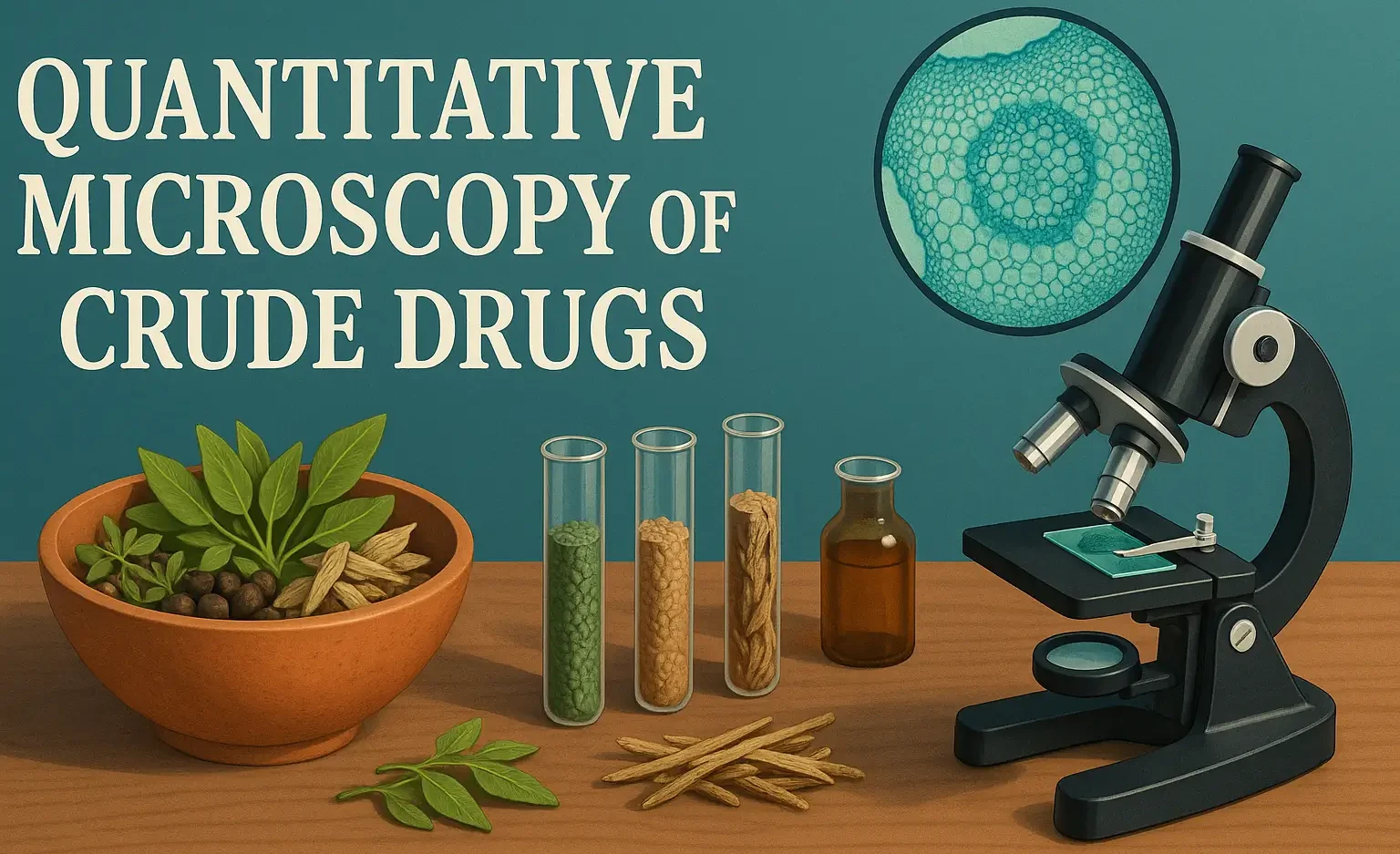 Quantitative Microscopy of Crude Drugs