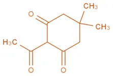Structure of Acetomenadione Structure of Acetomenadione
