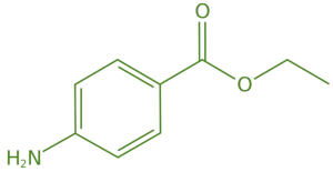 Structure of Benzocaine