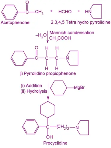 Synthesis of Procyclidine Hydrochloride