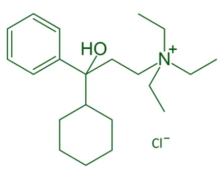Chemical Structure of Tridihexethyl Chloride