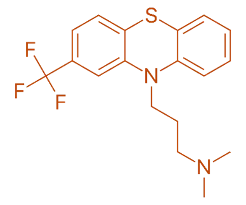 Chemical Structure of Triflupromazine