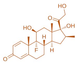 Structure of Betamethasone Structure of Betamethasone