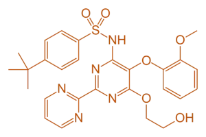 Structure of Bosentan Structure of Bosentan