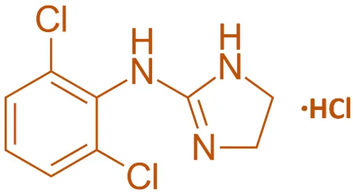 Structure of Clonidine Hydrochloride Structure of Clonidine Hydrochloride