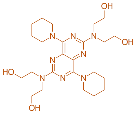 structure of Dipyridamole structure of Dipyridamole