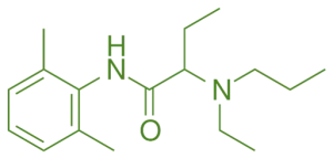 Structure of Etidocaine