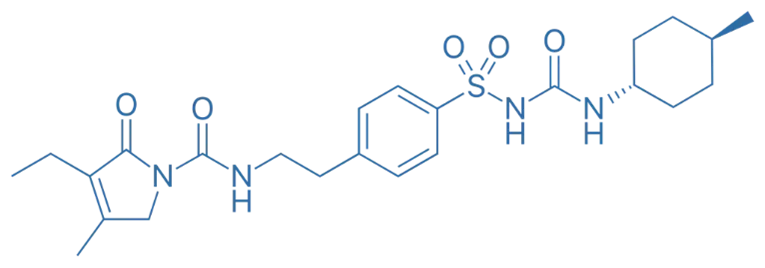 structure of Glimepiride structure of Glimepiride
