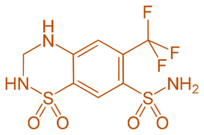 structure of Hydroflumethiazide
