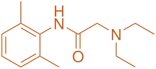 Structure of Lignocaine
