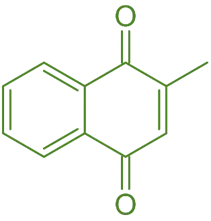 Structure of Menadione Structure of Menadione