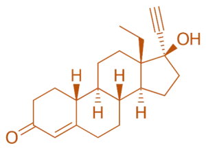 Structure of Norgestrel Structure of Norgestrel