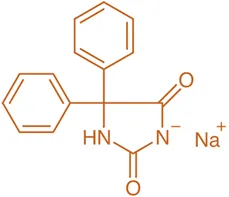 Structure of Phenytoin Sodium Structure of Phenytoin Sodium