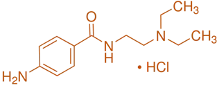 Structure of Procainamide Hydrochloride Structure of Procainamide Hydrochloride