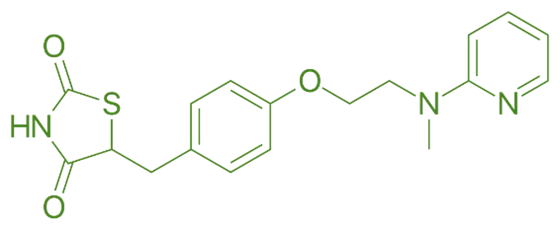 Structure of Rosiglitazone Structure of Rosiglitazone