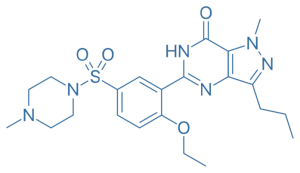 Structure of Sildenafil Structure of Sildenafil