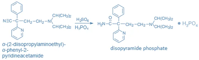 synthesis of disopyramide phosphate