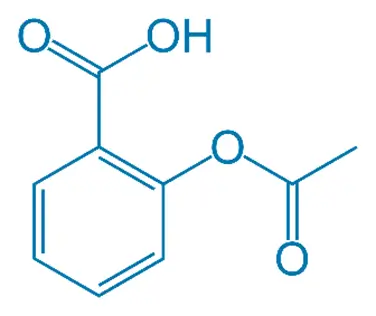 Chemical Structure of Aspirin (Acetylsalicylic acid)