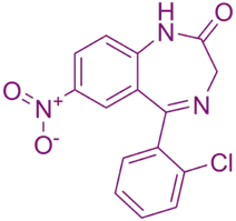 Chemical Structure of Clonazepam